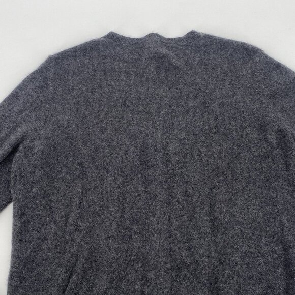 Apt 9 Womens Size XL Gray Argyle 100% Cashmere Cardigan Button Up Sweater - Picture 11 of 11